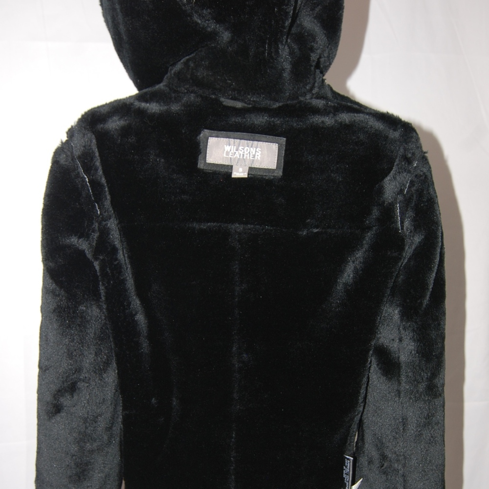 100% Genuine Leather Wilsons Black Jacket Sz S - Picture 7 of 8